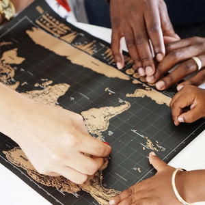 Carte du monde à gratter