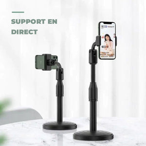 Support de téléphone rétractable pour diffusion en direct
