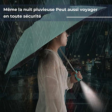 Charger l&#39;image dans la galerie, Parapluie de soleil et de pluie coupe-vent à LED