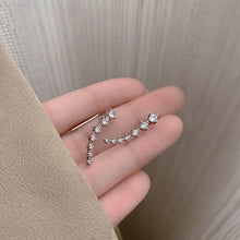 Charger l&#39;image dans la galerie, Clous d&#39;oreilles diamant sept étoiles