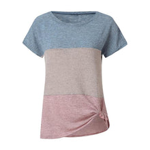 Charger l&#39;image dans la galerie, T-shirt à Manches Courtes d&#39;épaule Diagonal - ciaovie
