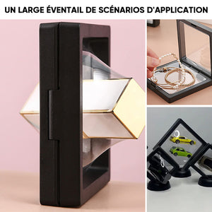 Cadre flottant 3D noir (10 PCS)