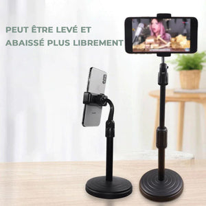 Support de téléphone rétractable pour diffusion en direct