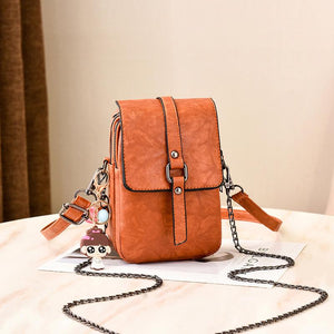 Sac à Bandoulière Carré en PU pour Téléphone Portable - ciaovie