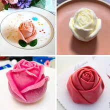 Charger l&#39;image dans la galerie, Moule à Glaçons en Forme de Rose en Silicone 3D