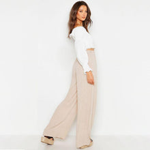 Charger l&#39;image dans la galerie, Pantalon Large en Soie Glacée pour Femme