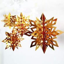 Charger l&#39;image dans la galerie, Ciaovie™ Décorations 3D en Flocon de Neige (6/12 pièces) - ciaovie