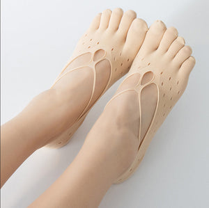 Chaussettes croisées basses unies d'été