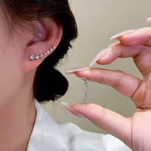 Charger l&#39;image dans la galerie, Clous d&#39;oreilles diamant sept étoiles
