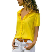 Charger l&#39;image dans la galerie, Dames T-shirt Décontracté en Mousseline de Soie - ciaovie