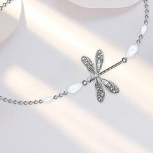Charger l&#39;image dans la galerie, Libellen-Fußkettchen mit Perle