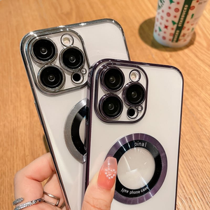 Coque aimantée transparente pour iPhone