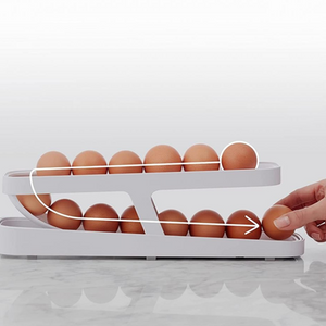 Boîte de rangement automatique pour porte-œufs à défilement