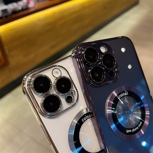 Coque aimantée transparente pour iPhone