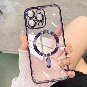 Coque aimantée transparente pour iPhone