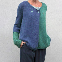 Charger l&#39;image dans la galerie, Pull en Tricot de Couleur Contrastée