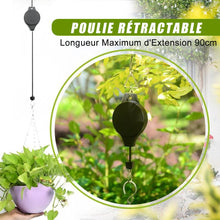 Charger l&#39;image dans la galerie, Poulie Rétractable à Suspendre Panier de Plantes/ Cage à Oiseau