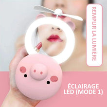 Charger l&#39;image dans la galerie, Miroir de Maquillage à LED de Cochonnet