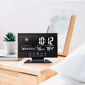 LED Contrôleur de température et d'humidité Horloge d'alarme