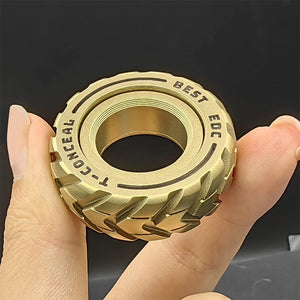 Anneau de Fidget de pneu de moto en acier inoxydable à double fonction