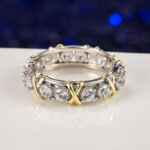 Charger l&#39;image dans la galerie, Bague Diamant Croix Pleine Moissanite