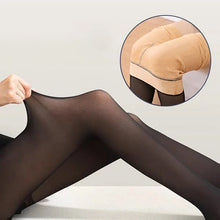 Charger l&#39;image dans la galerie, Flawless Legs Faux collants élastiques translucides chauds doublés de peluche