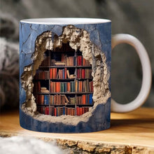 Charger l&#39;image dans la galerie, Tasse de bibliothèque 3D  Note
