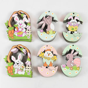 Pendentif lapin de dessin animé de Pâques