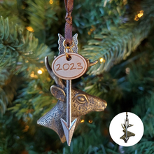 Charger l&#39;image dans la galerie, Ornement d’arbre de Noël de chasse 2023🦌