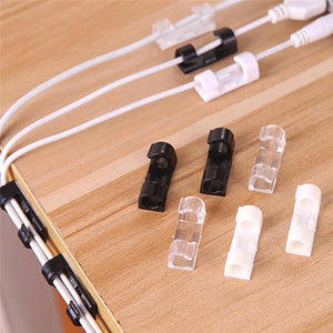 Auto-adhésif Fil/Câble Clips en Plastique - ciaovie
