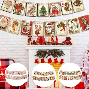 Bannière de Noël de style vintage