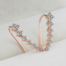 Charger l&#39;image dans la galerie, Clous d&#39;oreilles diamant sept étoiles