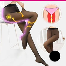 Charger l&#39;image dans la galerie, Flawless Legs Faux collants élastiques translucides chauds doublés de peluche