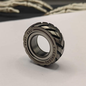 Anneau de Fidget de pneu de moto en acier inoxydable à double fonction