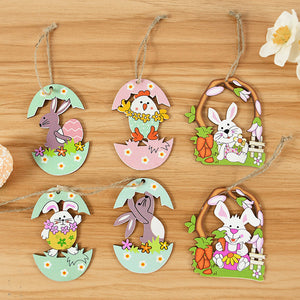 Pendentif lapin de dessin animé de Pâques