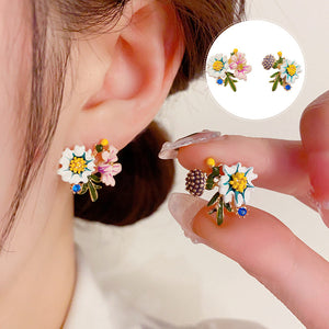 Boucles d'oreilles fleur de marguerite