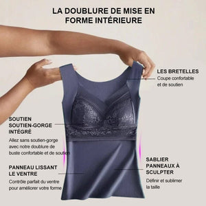 🔖Sous-vêtement thermique à soutien-gorge intégré 2 en 1✅