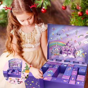 Boîte de cadeaux Licorne de Noël