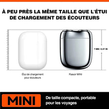 Charger l&#39;image dans la galerie, Rasoir électrique compact étanche rechargeable pour la maison, la voiture et les voyages