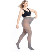 Charger l&#39;image dans la galerie, Flawless Legs Faux collants élastiques translucides chauds doublés de peluche