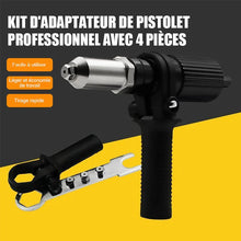 Charger l&#39;image dans la galerie, Kit d&#39;Adaptateur de Pistolet à Rivets Professionnel avec 4 Boulons de Buse Différents