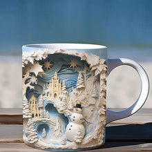 Charger l&#39;image dans la galerie, Tasse gonflée de chocolat chaud de Noël en 3D