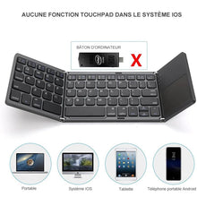 Charger l&#39;image dans la galerie, Clavier Pliable De Bluetooth Sans Fil