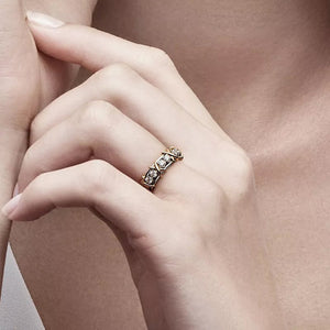 Bague Diamant Croix Pleine Moissanite