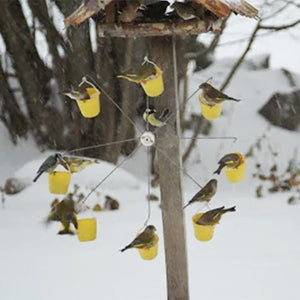Mangeoire à oiseaux en forme de grande roue