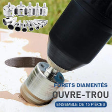 Charger l&#39;image dans la galerie, Foret Diamenté Ouvre-trou pour Verres et Carreaux (Kit de 15 PCs)