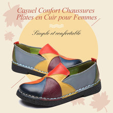 Charger l&#39;image dans la galerie, Ciaovie Casuel Confort Chaussures Plates en Cuir pour Femmes - ciaovie