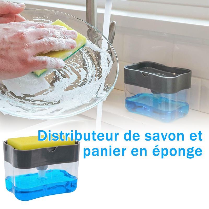 Distributeur de savon et porte-éponge