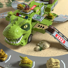Charger l&#39;image dans la galerie, Nouvel Ensemble de Jouets de Piste de Camion d’Ingénierie Transformant les Dinosaures
