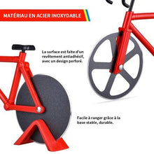 Charger l&#39;image dans la galerie, Coupe-pizza à Roulettes en Forme Vélo / Moto